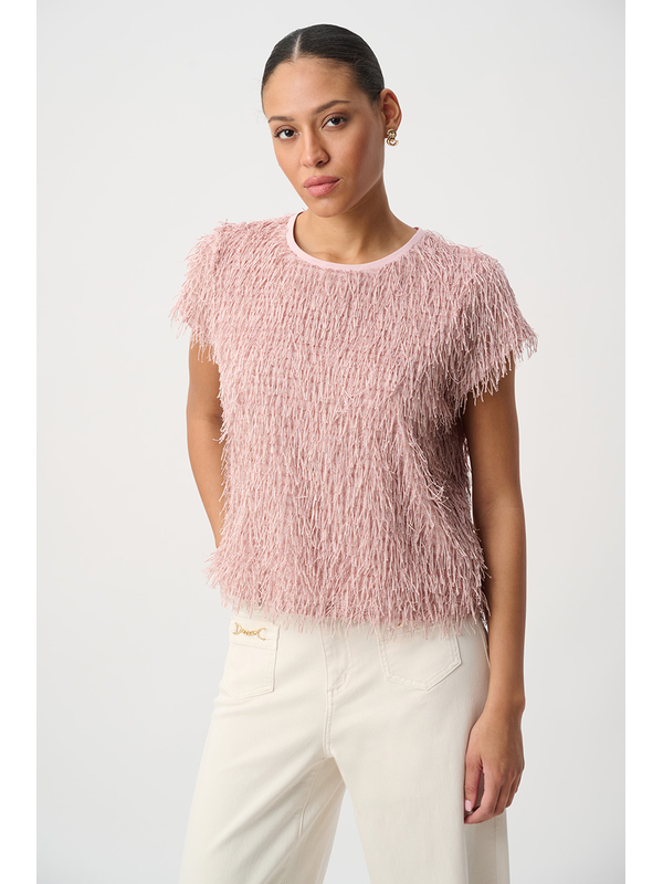 Joseph Ribkoff Novelty Fringe Top