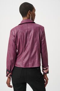 Joseph Ribkoff Foiled Faux Suede Fitted Jacket