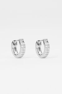 Stella + Gemma Huggie With Clear Crystals  