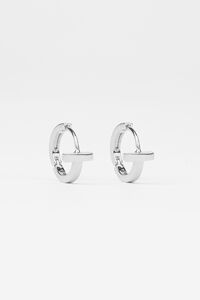 Stella + Gemma Silver Huggie T-bar