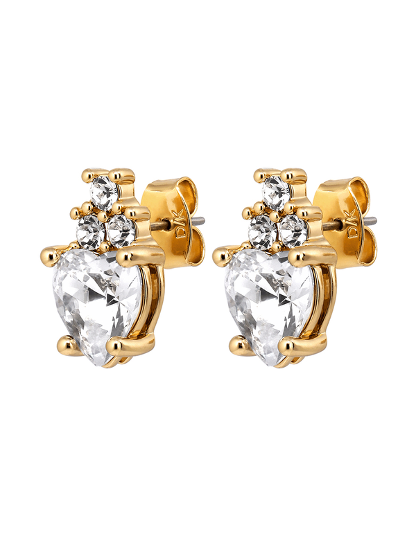 Dyrberg Kern Havoc Gold Crystal Earrings