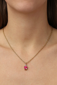 Dyrberg Kern Spira Gold Rose Necklace