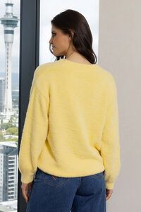 Augustine Cardigan Fluffy Yellow
