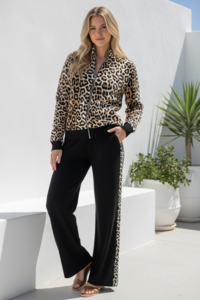 Miracle Leopard Knit Zip Up 