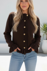 Miracle Ruffle Knit Cardi 