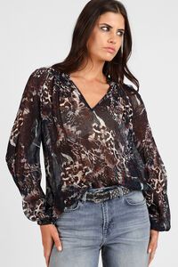 Storm Madam Butterfly Print Top