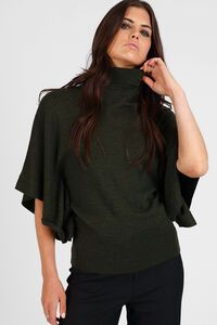 Storm Batwing Roll Neck Merino Sweater