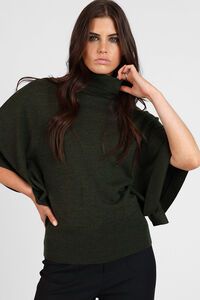 Storm Batwing Roll Neck Merino Sweater