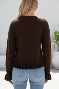 Miracle Ruffle Knit Cardi 