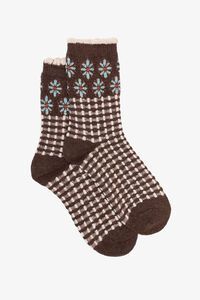 Antler Woodland Check Sock