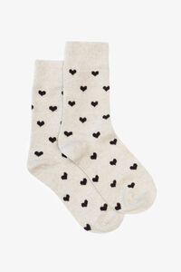 Antler Oat Heart Sock