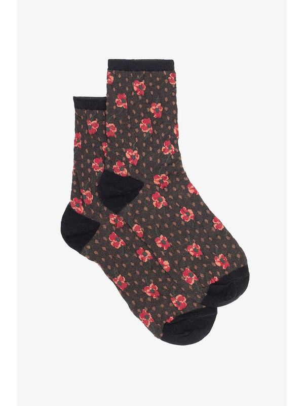 Antler Posy Dot Sock