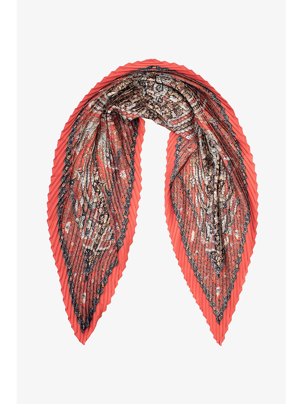Antler Pleated Scarf Marquis Paisley
