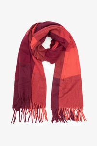 Antler Mulled Wine Check Scarf