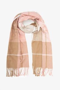 Antler Caramel Blush Check Scarf