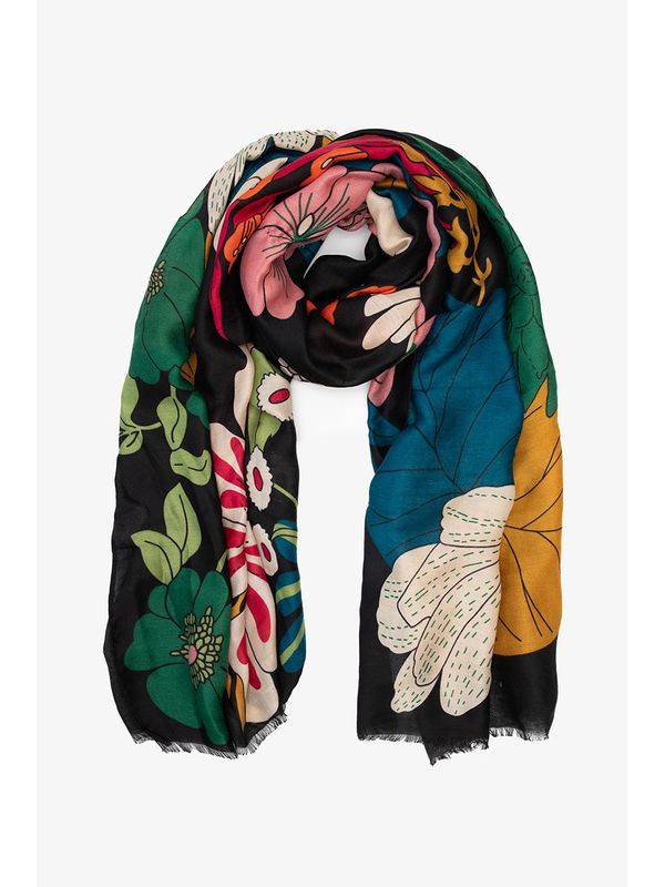 Antler Twilight Floral Scarf