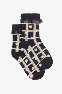 Antler Patchwork Daisy Sock