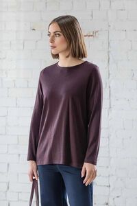 Vassalli Ivey Merino Top with Back Button Placket
