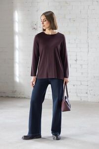 Vassalli Ivey Merino Top with Back Button Placket