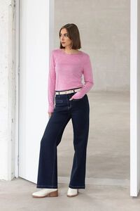 Vassalli Tori Merino Basic Crew Neck Top