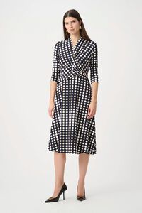 Joseph Ribkoff Printed Silky Knit Fit & Flare Dress