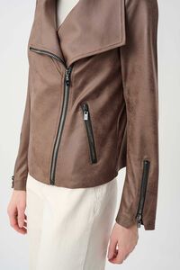 Joseph Ribkoff Faux Suede Fitted Jacket