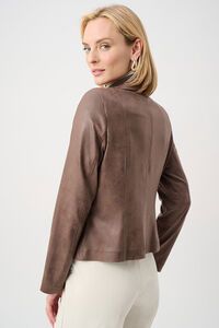 Joseph Ribkoff Faux Suede Fitted Jacket