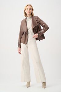 Joseph Ribkoff Faux Suede Fitted Jacket