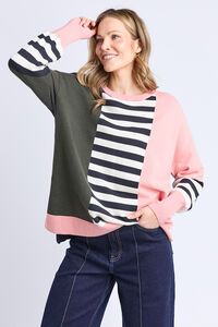 Elm Freja Block Stripe Knit