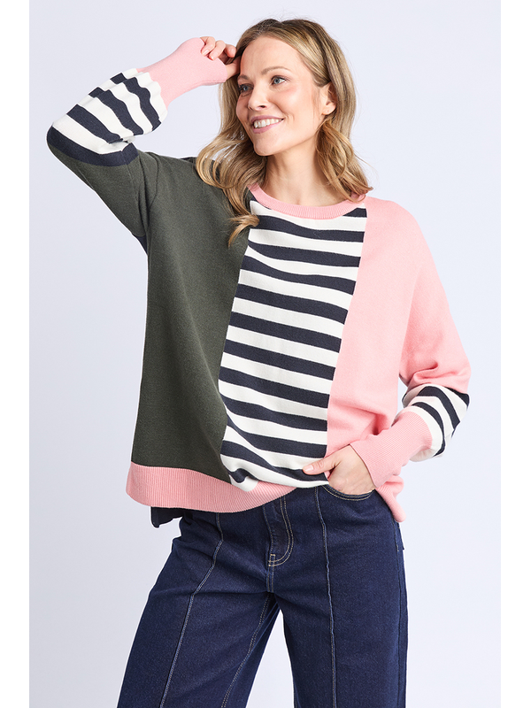 Elm Freja Block Stripe Knit