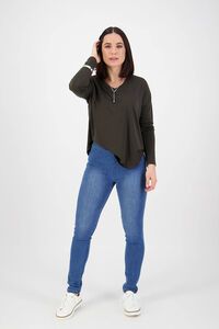 Vassalli Origin Skinny Pull On Denim Pant 
