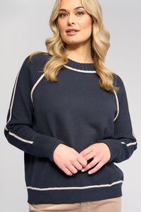 Vassalli Zane Contrast Trim Sweater