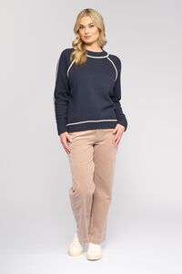 Vassalli Zane Contrast Trim Sweater