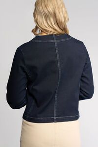 Vassalli Cabel Collarless Denim Jacket