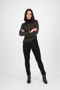 Vassalli Style Skinny Cuffed Dress Pant 