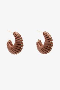 Antler Woven Hoop Earring