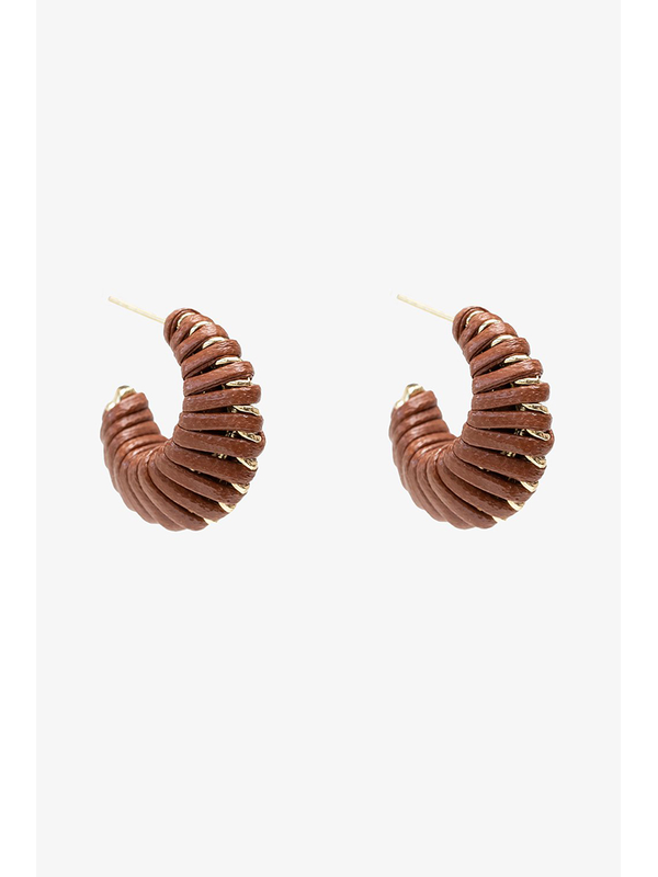 Antler Woven Hoop Earring