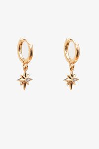 Antler Petite Star Huggie Earrings