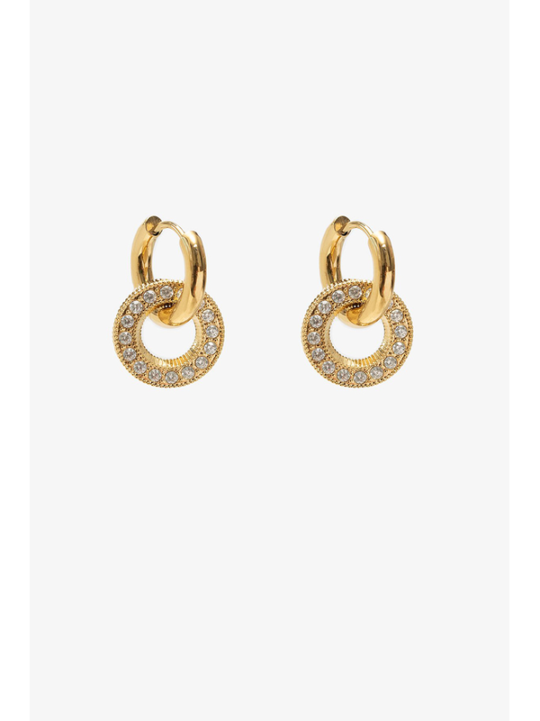 Antler Halo Huggie Earrings