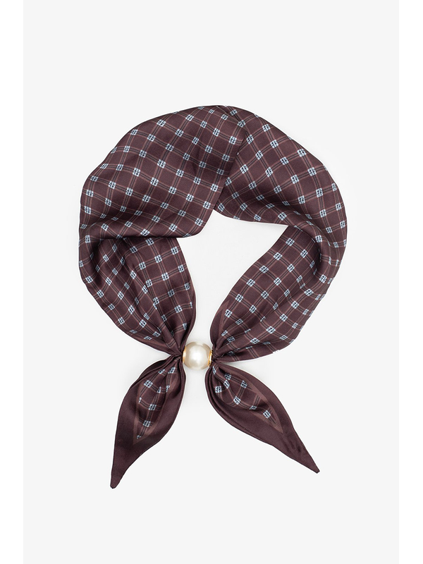 Antler Pearl Bow Fasten Neck Tie