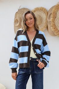 Miss Marlow Brady Bunch Stripe Cardi