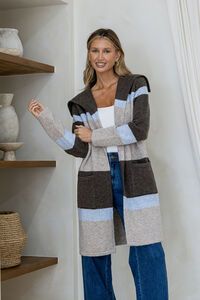 Miss Marlow Geneva Pocket Colour Block Coatigan 