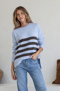 Miss Marlow Stripe Detail Manor Knit