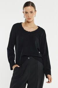 Sass Roe Braided Neck Knit