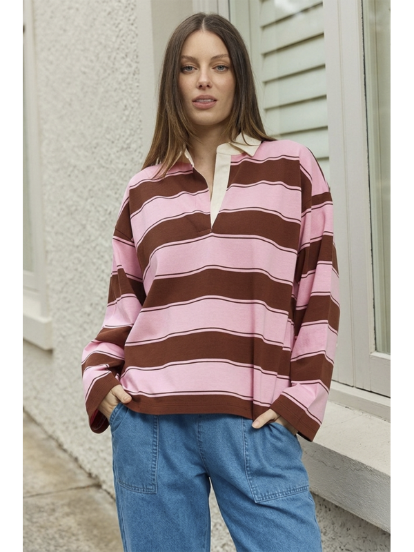 Betty Basics Roland Rugby Top
