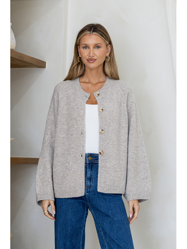 Miss Marlow Long Sleeve Lennox Button Cardi