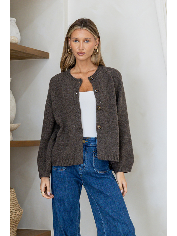 Miss Marlow Long Sleeve Lennox Button Cardi