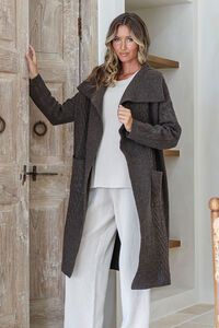 Miss Marlow Cabled Long Pocket Cardi