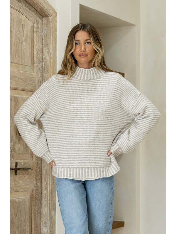 Miss Marlow Contrast Stripe Billie Knit