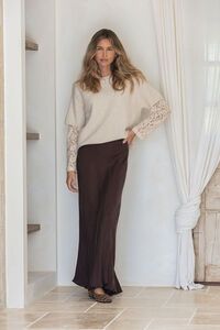 Miss Marlow Lace Sleeve Layer Knit